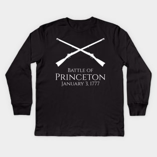 Revolutionary War - Battle Of Princeton - American History Kids Long Sleeve T-Shirt